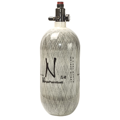 Ninja 90/4500 Grey Ghost Carbon Fiber Tank w/Adjustable Ultralite Regulator