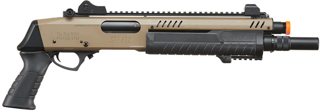 Bo Manufacture Rep Fabarm STF12 Short 11" Pump Action Gas Shotgun-Flat Earth - Image 2