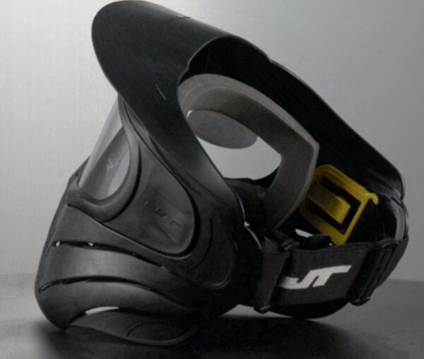 JT Premise Paintball Mask and Goggles and Built in Visor - Black - Image 3