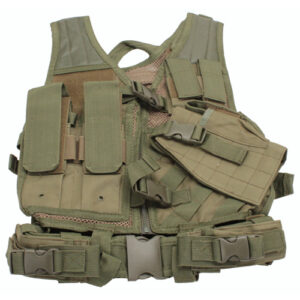 Children's Tactical Paintball Chest Vest - Olive