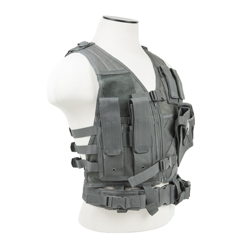 Children's Tactical Vism Paintball & Airsoft Vest - Urban - Image 2
