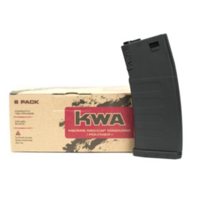 KM4 K120 Mid-Cap Magazine 6-Pack: Black