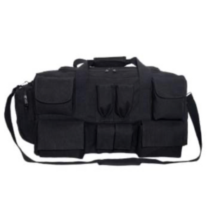 Rothco Canvas Pocketed Military Gear Bag - Black