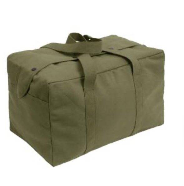 Rothco Canvas Small Parachute Cargo Bag - Black - Image 4