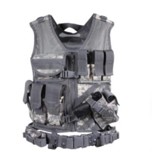Rothco Cross Draw MOLLE Tactical Paintball Vest - ACU Digital Camo