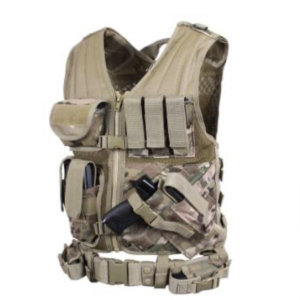 Rothco Cross Draw MOLLE Tactical Paintball and Airsoft Vest - MulitCam