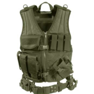 Rothco Cross Draw Tactical MOLLE Vest Chest Rig - Olive Army Drab