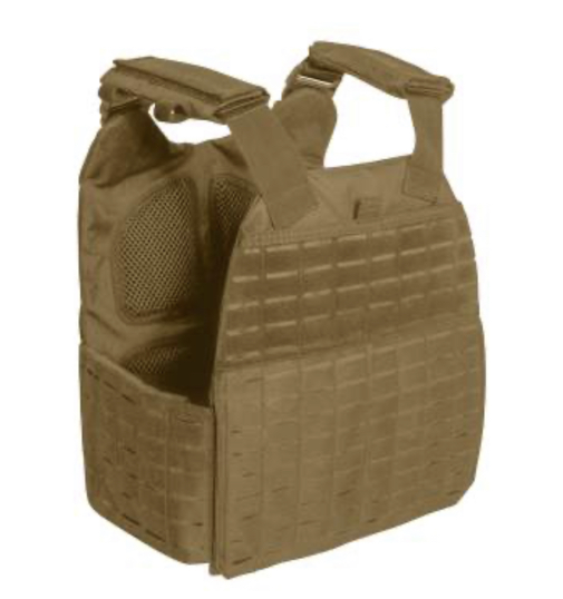 Rothco Laser Cut MOLLE Plate Carrier Vest - Coyote Brown - Image 3