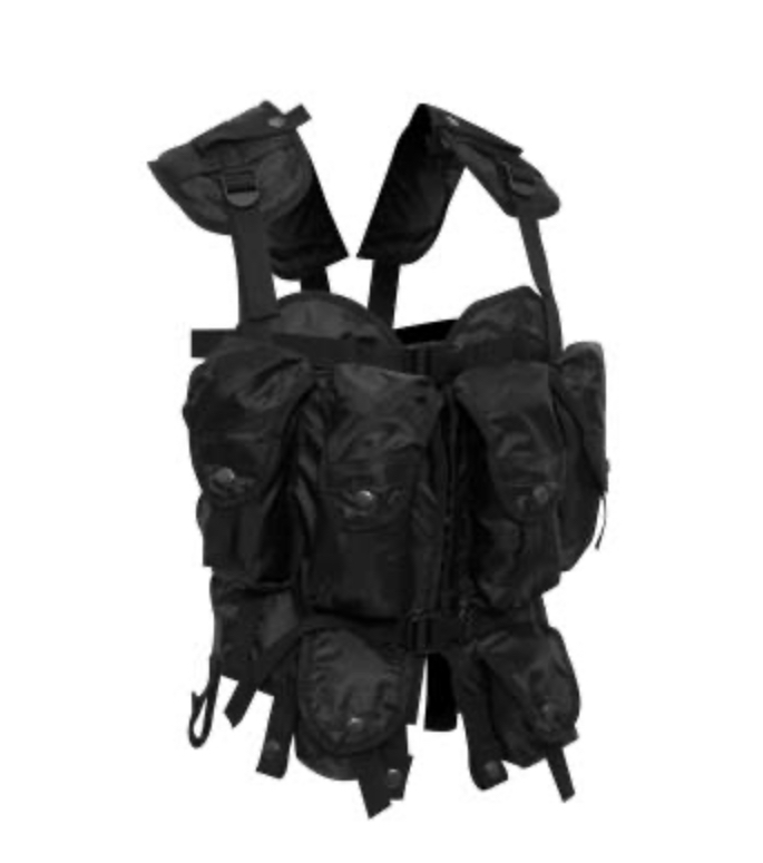 Rothco Tactical Assault Vest ALICE Chest Rig - Black - Image 2
