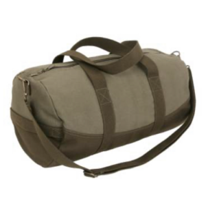 Rothco Two-Tone Canvas Duffle Bag With Brown Bottom