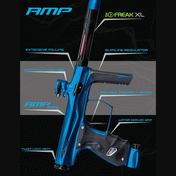 Shocker AMP Paintball Gun - Blue - Image 3