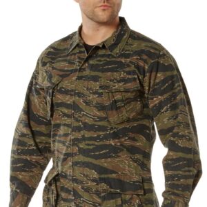 Rothco Vintage Vietnam Army Camouflage Fatigues BDU Shirt Top – Ripstop