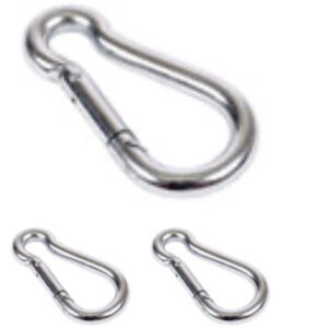 Tough Heavy Duty Metal Carabiners for Paintball Netting 400 Piece Bulk Pack