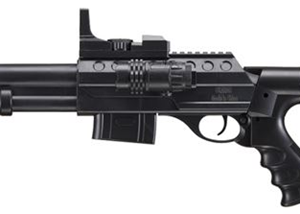 UK Arms Pump Action Shotgun with Scope and Light - Black
