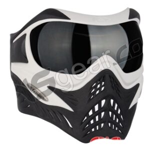 V-Force Grill Paintball Mask - White/Black w/ Ninja Black Lens