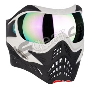 V-Force Grill Paintball Mask - White Black w/ Phantom HDR Lens