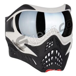V-Force Grill Paintball Mask - White/Black w/ Quicksilver HDR Lens