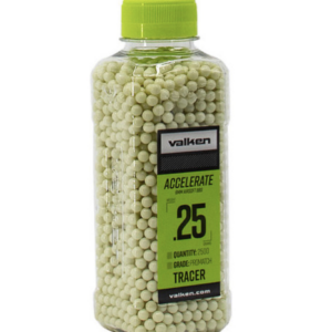Valken Accelerate ProMatch 0.25g 2500ct Airsoft Tracer BBs