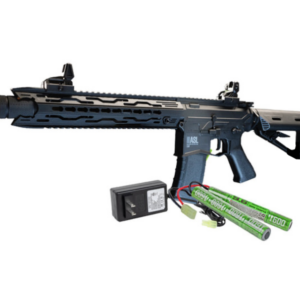 Valken ASL TRG AEG Airsoft Gun Battery and Charger Combo - Black